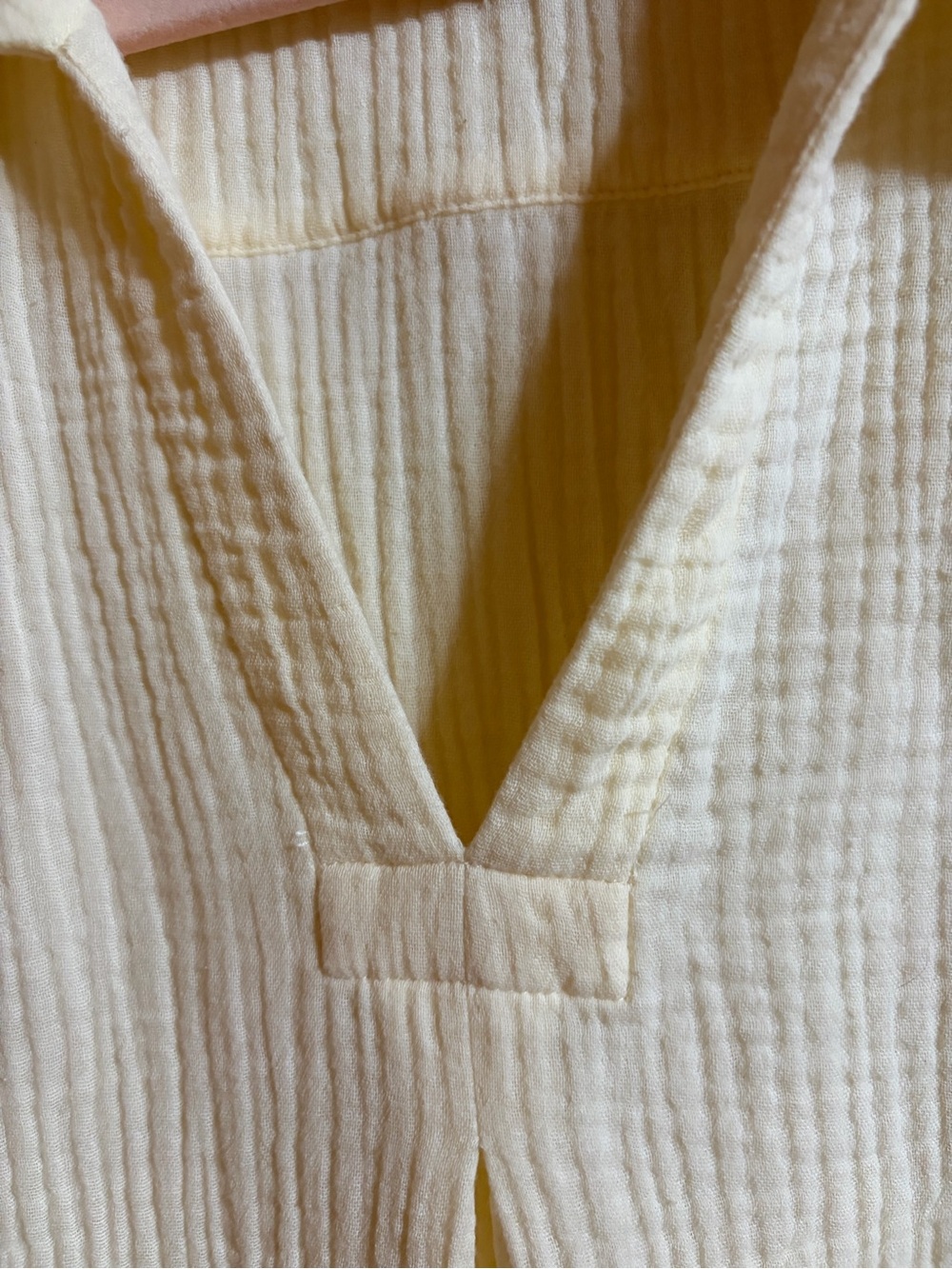 Soft Surroundings Creamy Yellow Cotton Gauze Two-Piece Sleep Set Size L (14-16) - Picture 8 of 15